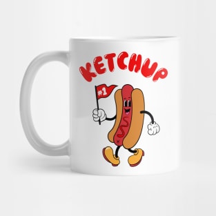 Hot Dog Race Ketchup Mug